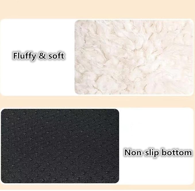 Cat Bed for Indoor Cats Large Cat Bed Cave Durable Cat Tent Bed with Removable Washable Cushion for Pet Cats and Dogs (Bunny Style, M (18.9 X 18.9 X 16.9 Inch))