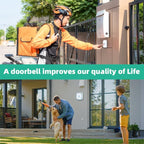 Wireless Doorbell for Home Classroom IP66 Waterproof Door Bell Ringer Wireless 1000ft Range with 66 Ringtones Kid Doorbell Chime 7 Adjustable Volume LED Flash Doorbells for Teachers