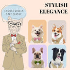 AVERYDAY Dog Tuxedo for Wedding Outfit, Dog Suit and Tie Costumes for Birthday, Halloween, Cosplay, Christmas Party, Pet Formal Wear with Bowtie, Tux for Small Dogs, Chihuahua, Bichon, Maltese, Cats