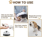 2 Pack Dog Door Bells, Dog Doorbell to go Outside Puppy Train Bell for Dogs to Ring to go Potty, Puppy Toilet Training Bell Jingle Bells for Door Knob (Black)