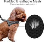 Plutus Pet No Pull Dog Harness with Breathable Mesh Padded, Adjustable Reflective Escape Proof Dog Harness, Quick Fit Dog Vest Harness for Small Medium Large Dogs(L, Black)