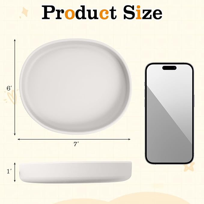 BNOSDM Silicone Dog Food Plate Shallow Dog Bowl Flat Cat Dish 1 Pack Small Puppy Plates for Small Dogs and Cats Whisker Fatigue Pet Feeding Bowls for Dry and Wet Food (Light Grey)