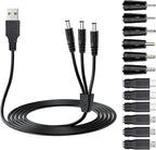 Universal Dog Shock Collar Charger Cable, 12-in-1 Training Collar USB Charging Cord for Bousnic, Mini Educator, Dogrook, Patpet, Petspy, Slopehill Replacement E Collar Charger Cord for Training System