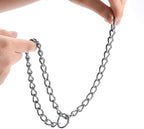 Mogoko Stainless Steel Dog Choke Chain Collar, Puppy Metal P Chain Slip Collar Pet Training Walking Choker(3.0mm;20.0 Inch)