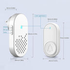 Wireless Doorbell Chime Kit, Door Bell with 1000ft Range 32 Chimes, Easy Installation, Adjustable 4 Volume, Battery Operated, Door Bell Ringer Wireless for Business/Store/Home/Office When Entering