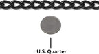 Herm Sprenger Black Stainless Steel Choke Dog Training Collar No-Pull Slip Chain for Small Medium Large Dogs for Easy Control Show Chain Collar Made in Germany 3mm 22in (55cm)