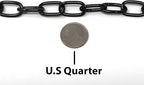 Herm Sprenger Black Stainless Steel Short Link Fur Saver Dog Training Collar No-Pull Slip Chain for Small Medium Large Dogs for Easy Control Made in Germany