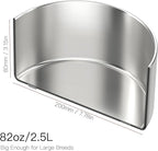 2L Double Layers 304 Stainless Steel Dog Bowl - Insulated & Durable | Non-Slip Base | Easy to Clean | BPA-Free Safe Dog Food and Water Bowl