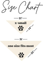 Kiss Me at Midnight Dog Bandana | 100% Unbleached Cotton Adjustable Triangle | Made in USA | New Year's Eve | Celebration | Cheers to 2026 |Natural, One Size (357)