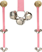 Dog Door Bell for Potty Training, Adjustable Length and Height, Pink