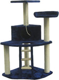 GoGo Cat Tree Condo House, 25" x 32" x 47" - Blue
