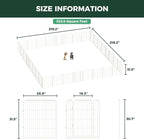FXW Homeplus Unleashed Indoor Dog Playpen - Stress-Free and Safe Play, Heavy Duty 32 Inch 32 Panels Dog Pen for Small and Medium Dogs, White│Patented