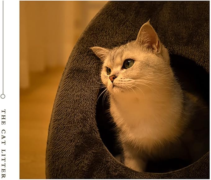 Cat House - Cat Bed for Indoor Cats Cute Triangle Cat's Nest Soft and Comfortable Cat's Nest with Antiskid Bottom for Cats Small Dogs Indoor and Outdoor