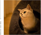 Cat House - Cat Bed for Indoor Cats Cute Triangle Cat's Nest Soft and Comfortable Cat's Nest with Antiskid Bottom for Cats Small Dogs Indoor and Outdoor
