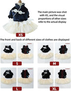 Furbabycare® Elegant Sweet Fashion Puppy Dog Blingbling Princess Skirt Pet Dog Lace Cake Camisole Tutu Dress I-Black X-Small