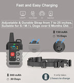 Citronella Dog Training Collar with Remote, 4 Modes Beep/Vibration/Spray/Spray Enhancement, Humane Safe Rechargeable Dog Bark Collar, IPX6 Waterproof Spray Collar, Range 300m 【Only Work with Remote】