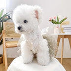 Furbabycare® Elegant Sweet Fashion Puppy Dog Blingbling Princess Skirt Pet Dog Lace Cake Camisole Tutu Dress I-Camellia X-Small