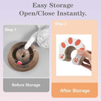Kitty Cat Toy Scratching Board,Magic Organ Cat Toy, Made of Recyclable Corrugated Cardboard,cat Scratch Board Equipped with Balls and Bells,Scratch-Resistant and Abrasion-Resistant,Foldable for Indoor