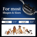 Universal 27 ½” X ¾” Replacement Band Strap for Dog Training Collar - Adjustable Waterproof TPU for Remote E-Collar, Static/Vibration Shock Trainer, Fits Most Bark Control & Obedience Devices