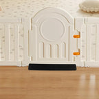 Amosfun 2pcs Safety Gate Accessory Set Baby Gate Support Feet Kick Plate Stairway Guardrail for Home and Pet Safety 17.7" x 5.1"