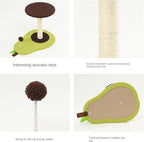 Cat Tree Activity Indoor Outdoor Post Avocado Cat Tree for Indoor Tower Cozy Top Perch Sisal Scratching Posts(49 * 35 * 38cmcm)