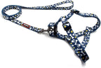 QQPETS Dog Harness Leash Set Adjustable Heavy Duty No Pull Halter Harnesses for Small Medium Large Breed Dogs Back Clip Anti-Twist Perfect for Walking (M(19"-26" Chest Girth), Bone)