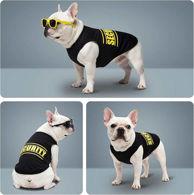 2Pack Dog Shirts for Boy, Dog Clothes (up to 38 lbs.), Puppy Clothes, Pet T Shirt for Small and Medium Breeds, Tank Top, Chihuahua & Yorkies & Dachshund Outfit, Cotton Fabric(2pcs,XXX-Large)