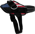 ShawnCo Essential Dog Harness, No-Pull Pet Vest with 3 Leash Clips, No Choke, Reflective, Adjustable and Padded, for Easy Walking and Training for Small, Medium and Large Dogs (Stars and Stripes, XL)