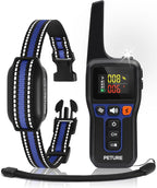Bark Shock Collar for Dogs, 3300Ft 2-in-1 Bark and Training Collar Combo with Beep, Vibration, Static & Auto Mode, IPX7 Waterproof Automatic Bark Collar for Small Medium Large Dogs (7-120lbs)