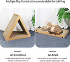 Cat Scratcher Cardboard Cat Scratch Pad with Premium Scratch Textures Design Durable Cat Scratching Large Triangle Vertical Cat Scratching Board
