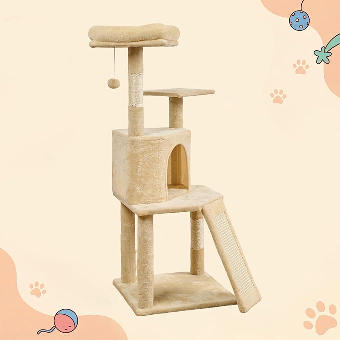 Multi-Tier cat Tree with a nest (Large-B)