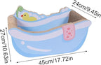 Cat Bed - Bathtub Nest with Scratching Board | Bathtub-Shaped Calming Cat Bed - for Kitten Puppy Small Dog Pet Home Decor Living Room Balcony Apartment Dorm Sleeping Play