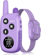 Jugbow Dog Training Collar - 4200FT Dog Shock Collar with Remote for Large Medium Small Dogs, Rechargeable Waterproof IPX8 E Collars with Beep (1-3) Vibration(1-3) Safe Static(0-99), Purple