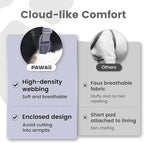 Pawaii No Pull Dog Harness with Pet ID Tag,Reflective Strips No Choke Front O Ring Breathable Mesh Adjustable Soft Padded Pet Vest with Easy Control Handle for Medium Dogs