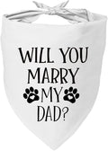 Will You Marry My Dad Pet Dog Bandana, Engagement Announcement Dog Wedding Scarf Accessories for Small Medium Large Dogs
