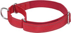 SGODA Martingale Dog Collar, Reflective Nylon Padded Dog Training Collars for Small Dogs, Red S