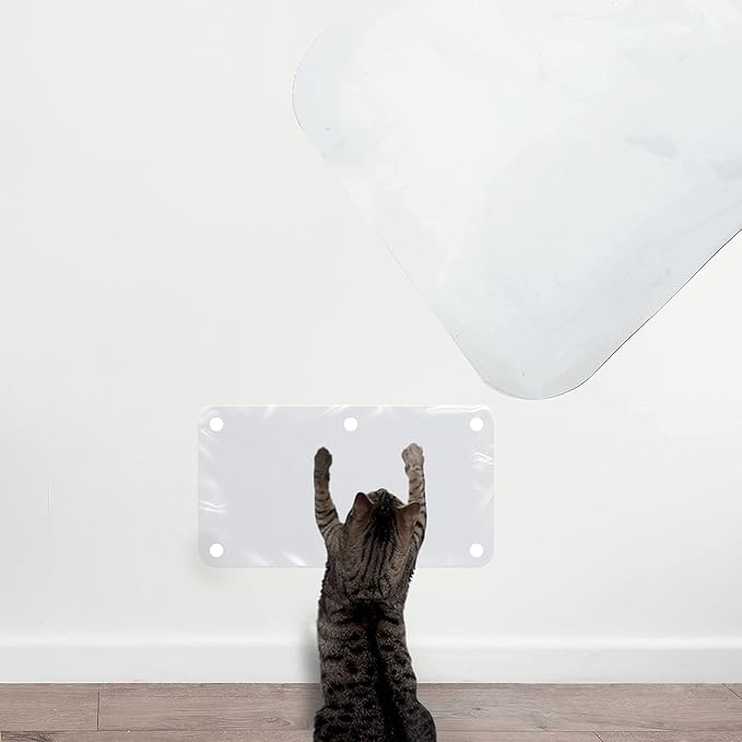 The Original LAMINET Deluxe Cat Wall Scratch Shield - Protect Your Walls with Our Deluxe Heavy-Duty Flexible Cat Scratch Shield - (32L x 16W - INCHES)