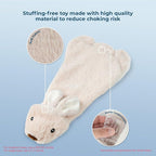 Best Pet Supplies Squeaky Dog Toys with Soft Durable Fabric for Small, Medium and Large Pets Interactive Toy for Indoor Play, Supports Active Biting and Play - Hare, Small