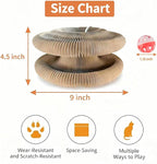 1 PCS Cat Toy Scratch Board,Accordion with Ball,Foldable Design,Boosts Claw Health,cat scratching board toy equipped with balls and bells,a cat toy designed specifically for indoor cats. (1 Psc)