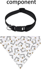 JXGZSO 1 Piece Silly Goose Triangle Dog Bandana Meme Goose Duck Merchandise (Silly Goose DB)