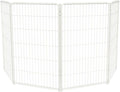FXW Homeplus Unleashed Indoor Dog Playpen - Stress-Free and Safe Play, Heavy Duty 45 Inch 4 Panels Dog Pen for Large Dogs, White│Patented