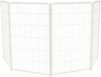 FXW Homeplus Unleashed Indoor Dog Playpen - Stress-Free and Safe Play, Heavy Duty 45 Inch 4 Panels Dog Pen for Large Dogs, White│Patented