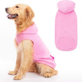 EXPAWLORER Dog Hoodie Fleece Sweater Vest, Hooded Dog Sweatshirt Fall Winter Pet Clothes with Leash Ring, Sleeveless Warm Cozy Puppy Clothing for Cat Small Medium Large Dogs Girl Boy, Pink M
