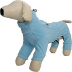 Warm Coat, Windproof Dog Jacket, 4 Legged Fleece Winter Coat - Zippered Closure, Outdoor Jacket - Turquoise XL