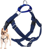 2 Hounds Design Freedom No Pull Dog Harness, Adjustable Harness, Easy Walking & Comfortable Control, Fits Small, Medium & Large Dogs, Solid Colors, Made in USA, 5/8" MD, Navy