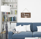 Easy Vibe Wood Decor Sign, Chaos Coordinator, Hanging Printed Wooden Plaque Décor, Creative Wood Sign, Sweet Home Decoration Wall Sign, Print Artwork for Classroom Office Hostel Wall Décor 12x6 inch