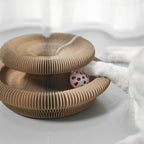 2pcs Magic Organ Cat Scratcher Board, Kitten Interactive Ball Scratching Pad Cardboard Accordion, Foldable Kitty Small Animals Scratch Post Cat Toy for Feline Physical Exercise Entertainment