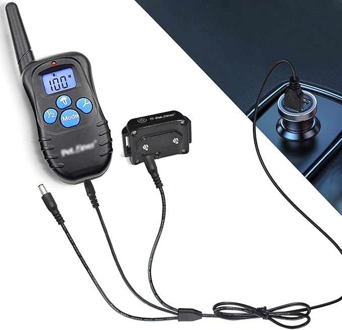 Shock Collar Charger Replacement for Petrainer PET998DBB, NBJU TC-001 and PATPET P-Collar 320 Training Collar,4 in 1 USB Charging Cable, Micro USB Adapter
