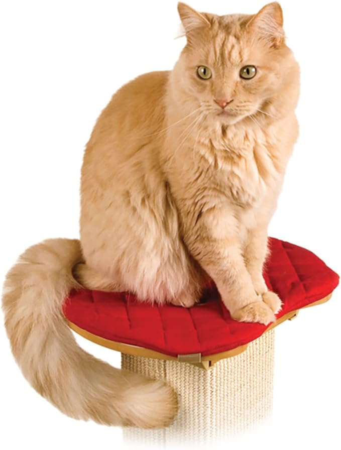 SmartCat Perch for the Ultimate Scratching Post, Color-RED