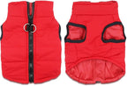 Small Dog Coats Warm Winter Dogs Jacket Pet Jackets Puppy Cold Weather Coat Pet Clothes for Small Dogs, Red, X-Large